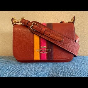 COACH - BURNT ORANGE SATCHEL STYLE CROSSBODY